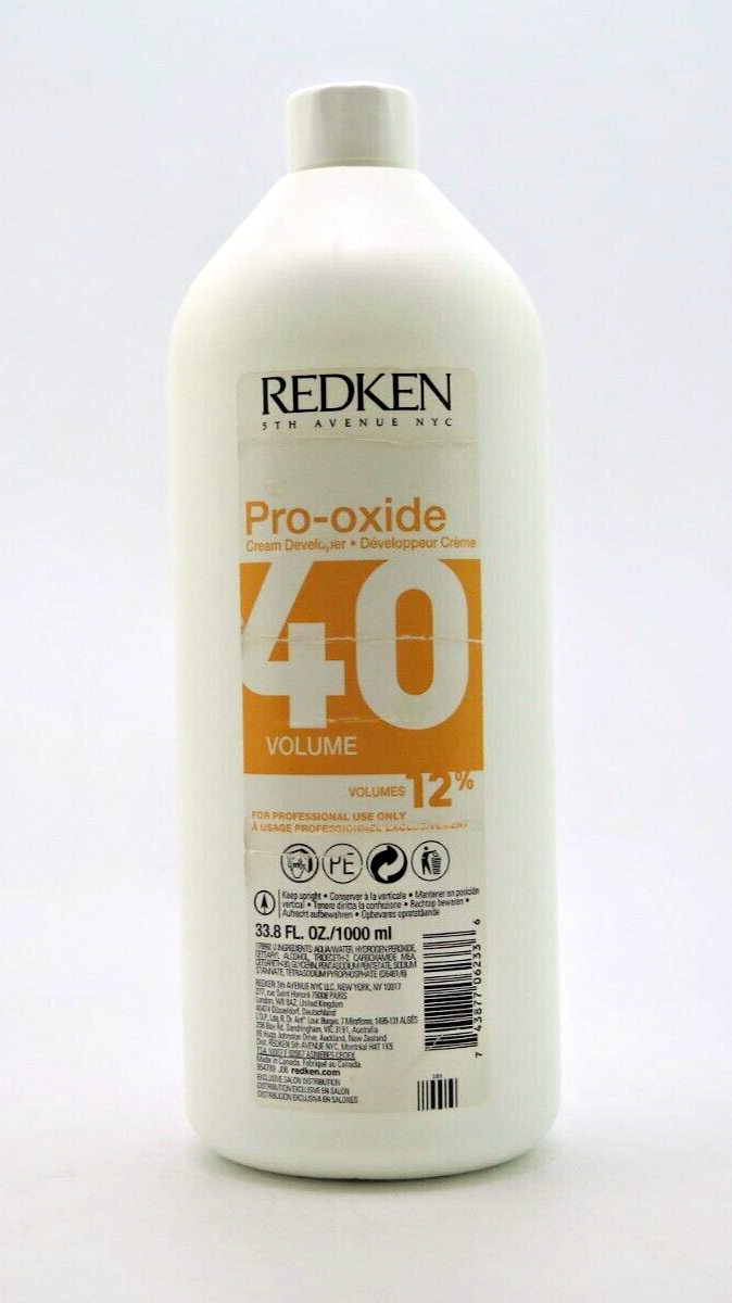 Primary image for Redken Pro-Oxide 40 Volume 12% Cream Developer  33.8 fl  oz. / 1000 ml