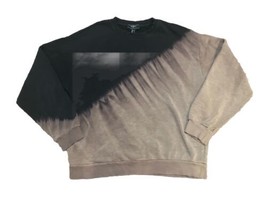 Forever 21 Men Sweatshirt Mens Size Large Black Tie Dye Fleece Lined Col... - £19.42 GBP