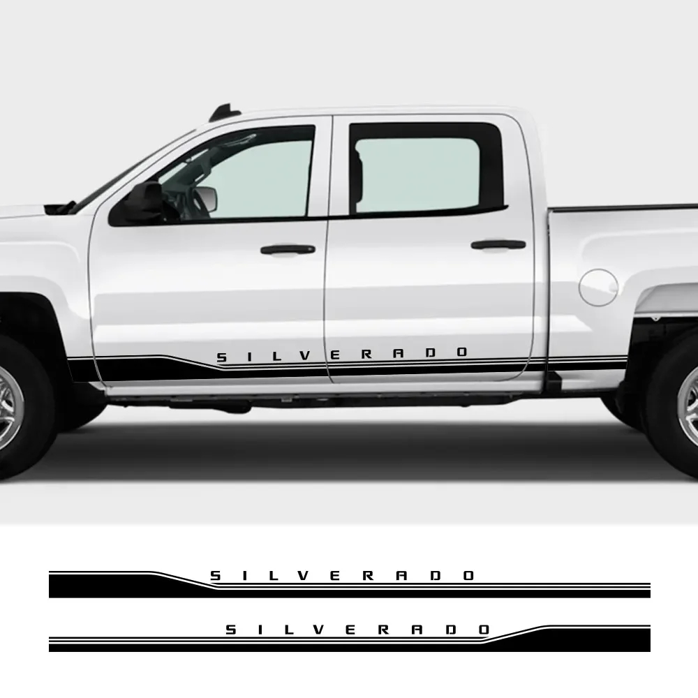 Pickup Stickers Car Door Side Skirt Stripes Decals For Chevrolet Colorado - £15.37 GBP