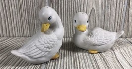 Vintage Duck Salt And Pepper Shaker Set With Plugs - $7.28