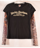 Harley Davidson Womens Vintage T-shirt Black M - $99.00