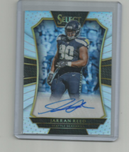 Jarran Reed (Seattle) 2016 Panini Select Refractor Autographed Card #RS-JRD - £11.15 GBP