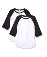 AquaGuard 2-Pack 6130 Youth Unisex Vintage Baseball T-Shirt, White/Black... - $278.31 MXN