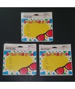NEW 3 Packs Summer Fun Invitations Lot (8 Cards/Envelopes Per Pk) Sungla... - £12.10 GBP