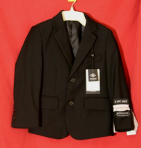 BOCACCIO BOYS 6 MODERN FIT 3 PC. BLACK SUIT  2 BUTTON JACKET  VEST , DRE... - $27.73