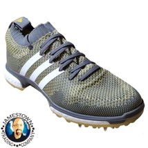 Adidas Tour360 Knit Core Grey Yellow Golf Shoes (F33745) Men&#39;s Size 8 - $59.99