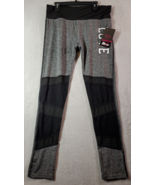 Thrill Leggings Women Size Large Gray Black Polyester Elastic Waist Love... - $9.94
