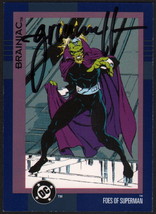 1993 Tom Grummett Signed DC Cosmic Teams Trading Art Card ~ Superman / Brainiac - £10.27 GBP