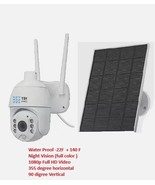 1080P PTZ Solar Security Camera Outdoor 355° Wireless WiFi Solar Camera - $755.16 MXN