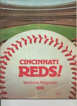 VINTAGE 1981 Cincinnati Reds Yearbook Magazine Ken Griffey George Foster - £11.89 GBP