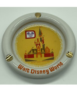 Walt Disney World Cinderella Japan Ashtray Vintage 1970s Ceramic Gold Trim - £14.18 GBP