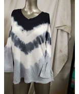 CABLE &amp; GAUGE WOMEN&#39;S 3/4 SLEEVE TIE DYE TOP ASSORTED SIZES Z1L906 - $17.99