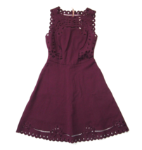 NWT Ted Baker Verony in Oxblood Embroidered Skater Dress 1 / US 4 - £73.54 GBP