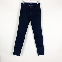 J BRAND Mid Rise Skinny Stretch Jeans In COATED waxy finish (Blue) 27 - $13.23 CAD