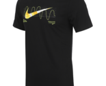 Nike Dri-FIT Running T-Shirts Men&#39;s Sports Tee Casual Top Black NWT FV83... - £40.17 GBP