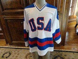 Vintge K1 1980 White Sewn USA Hockey Team Jersey Men M Olympic Miracle O... - £47.47 GBP