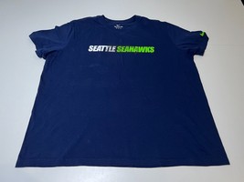 Seattle Seahawks Men’s Blue NFL Football T-Shirt - Nike - 2XL - £5.87 GBP