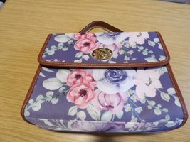 Box Purse Purple Floral Unbranded - £11.47 GBP