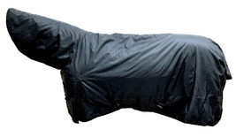 Showman Black 1200D Winter Horse Turnout Blanket w/ Neck 300 gr. fill 72&quot;- 80&quot; - £85.53 GBP