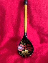 Khokhloma Spoon Traditional Russian Wooden Folk Art Hand-Painted Designs... - $148.69 MXN
