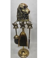 Antique Spaniel Brass Fire Place Tools England Cocker Springer Dog - €106,97 EUR