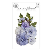 Prima Marketing Mulberry Paper Flowers-Sweet Blue/The Plant Department - £12.48 GBP