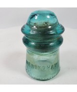Vintage Hemingray #9 Glass Insulator Aqua Light Blue Green Teal 3.5 Inch - $266.55 MXN
