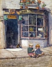 Cobbler&#39;s shop by Irish Rose Barton. City Art Repro. Giclee - £6.85 GBP+