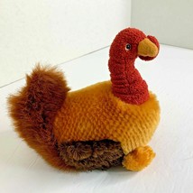Russ Berrie Gobbles Turkey Plush Stuffed Animal Toy 26657 7.5 L x 7 Tall - £8.53 GBP