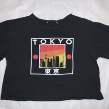 Tokyo Vibes Womens Crop Top T Shirt Untangled Size S Good Used - £11.83 GBP