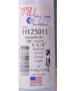 Concrete Drill Bit Carbide Tip Hammer Tru-Cut 3/8&quot;  Hexagon shank  1-1/4... - $731.83 MXN