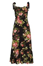 NWT Reformation Nikita Midi in Cottage Garden Tank Tie Straps Georgette Dress 8 - £163.59 GBP