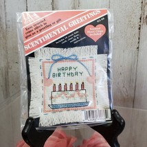 Lot of 6 Sentimental Greeting Cross Stitch Variety Pack Scented Hearts - $8.10