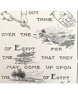 1901 Bible Passage Exodus 10:12 Victorian Word Symbol Puzzle Religious D... - $28.18 CAD