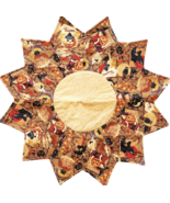 Vintage Halloween Handmade Quilted Table Topper Centerpiece Pumpkin Witc... - $54.66 CAD