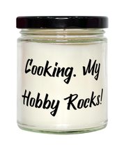 Inappropriate Cooking Candle, Cooking. My Hobby Rocks!, Present For Friends, Sar - £19.33 GBP