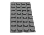 12mm D x 5mm H Round Small Rubber Feet 3M Adhesive Backing 32 Feet per P... - $12.12