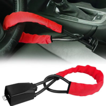 Anti-theft Steering Wheel Lock Seat Belt w/ 3 Keys Universal for Car Trucks SUV - $24.23