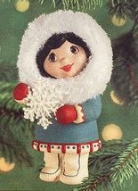 Keepsake Hallmark Bringing Her Gift Girl Winter 2000 Christmas Ornament - New - £8.27 GBP