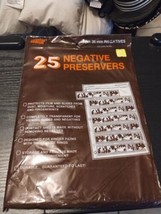 COASTAR 25 NEGATIVE PRESERVERS 35mm for 3-Ring Binder DURABLE 35-7BH NOS - $14.75