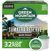 Green Mountain Coffee Roasters Sumatra Reserve Dark Roast Coffee K-Cup P... - $75.25 CAD