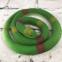 Rubber Snake Figure Green Viper Serpent Gag Prank Joke Nature Animal  Toy - £7.72 GBP