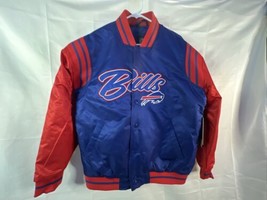 Buffalo Bills Bomber Varsity Jacket Embroidered Size Medium - £47.45 GBP