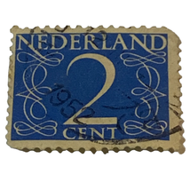 Netherlands Stamp 2 cent Numeral Issued 1946 Machine Canceled Ungraded Single - £5.49 GBP