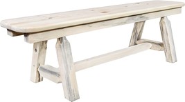 Homestead Collection Plank Style Bench, 6 Foot, By Montana, Ready To Finish. - £298.61 GBP