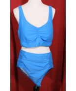 Women&#39;s Plus 3XL Blue 2 piece Swimsuit Bathing Suit Bikini NWOT - €20,51 EUR