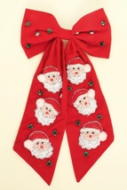  Christmas Santa Claus Bow Barrette Hair Clip - €30,73 EUR