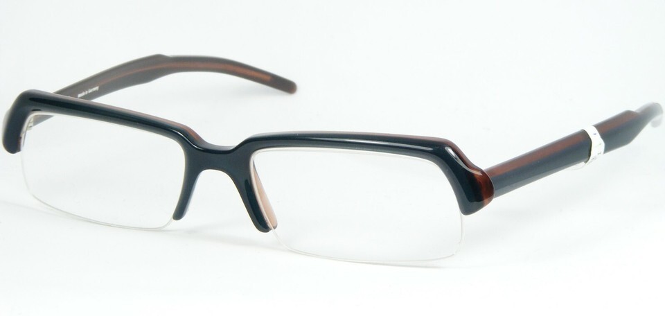 REIZ RE-NY Col 32 TEAL /BROWN EYEGLASSES GLASSES FRAME 50-15-150mm Germany - $98.98