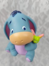 Mattel Baby Eeyore Figure Disney Pooh Friend Donkey Butterfly Toy Playse... - $107.18 MXN