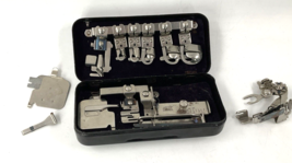 Vintage Lot Of Greist-Singer Sewing Machine Rotary Attachments Black Tin Case - £14.61 GBP